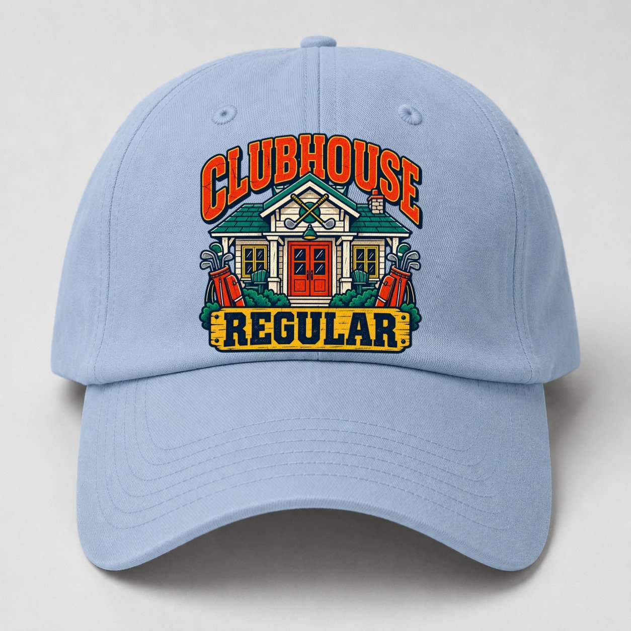 Clubhouse Regular Golf Life Baseball Cap – Light Blue
