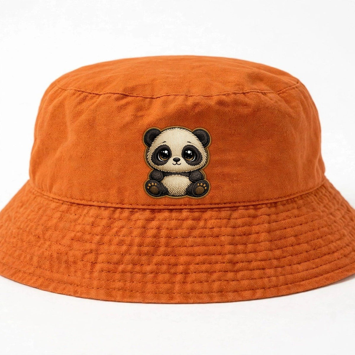 Baby Giant Panda Cub Kids Bucket Hat – Orange