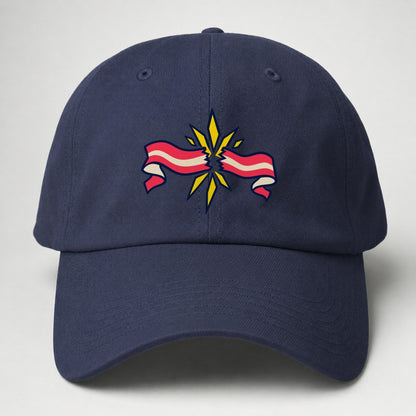Finish Tape Burst 90S Running Clubs Baseball Cap – Twilight Navy