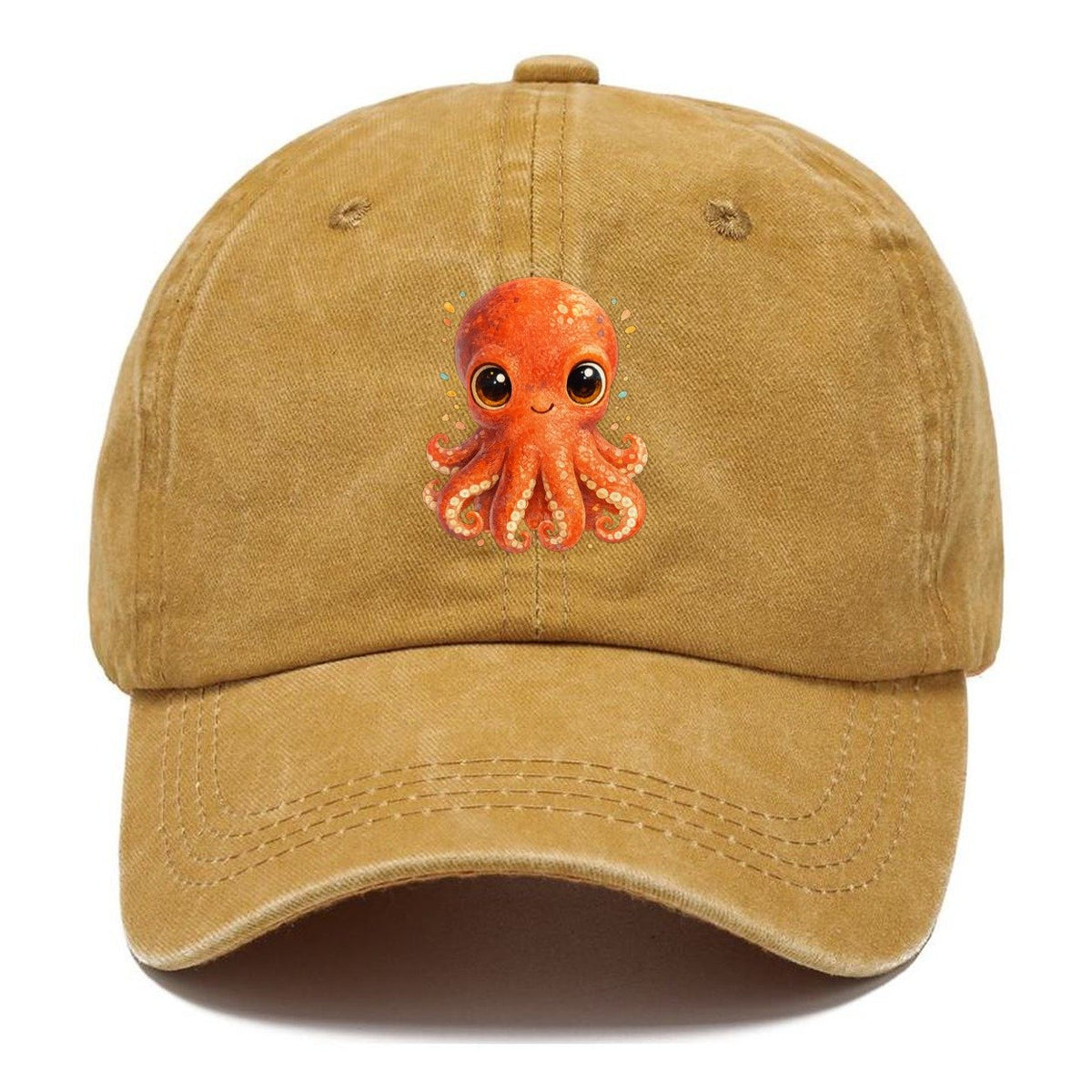 Big-Eyed Orange Octopus Classic Cap – Golden Harvest