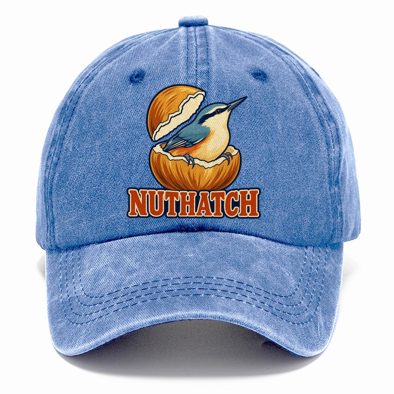 Nuthatch Birdwatching Classic Cap – Summer Sky