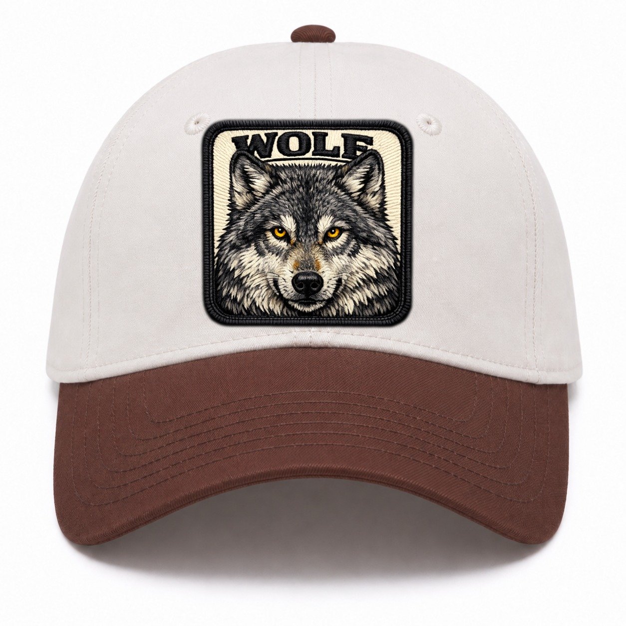 Wolf Two Tone Cap – Brown