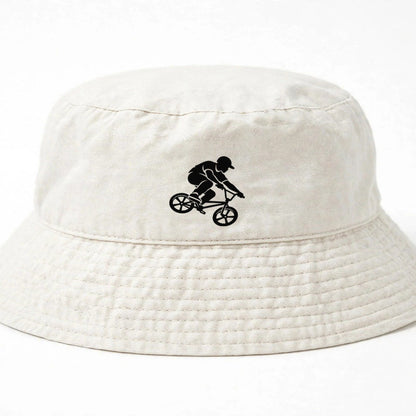 Bmx Air Rider Cycling Life Kids Bucket Hat – White