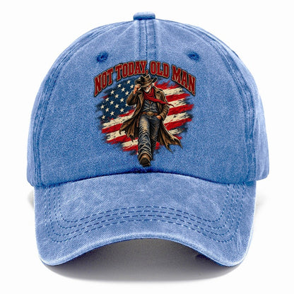 Not Today Old Man Old Man Strong Classic Cap – Summer Sky