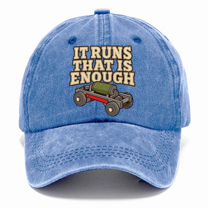 It Runs That Is Enough Model Railways Classic Cap – Summer Sky