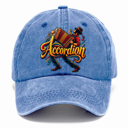 Accordion Wordmark Music Instruments Classic Cap – Summer Sky