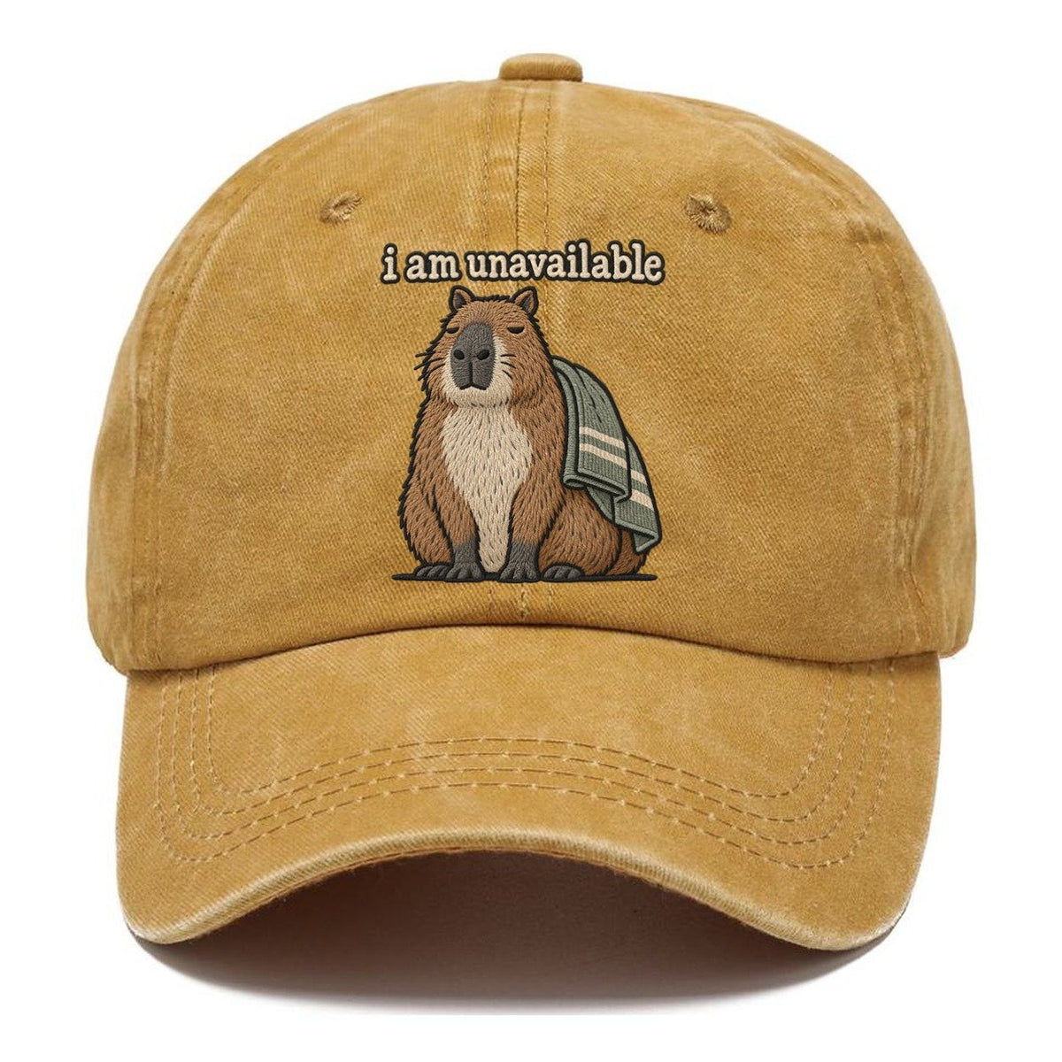 I Am Unavailable Strongly Worded Classic Cap – Golden Harvest
