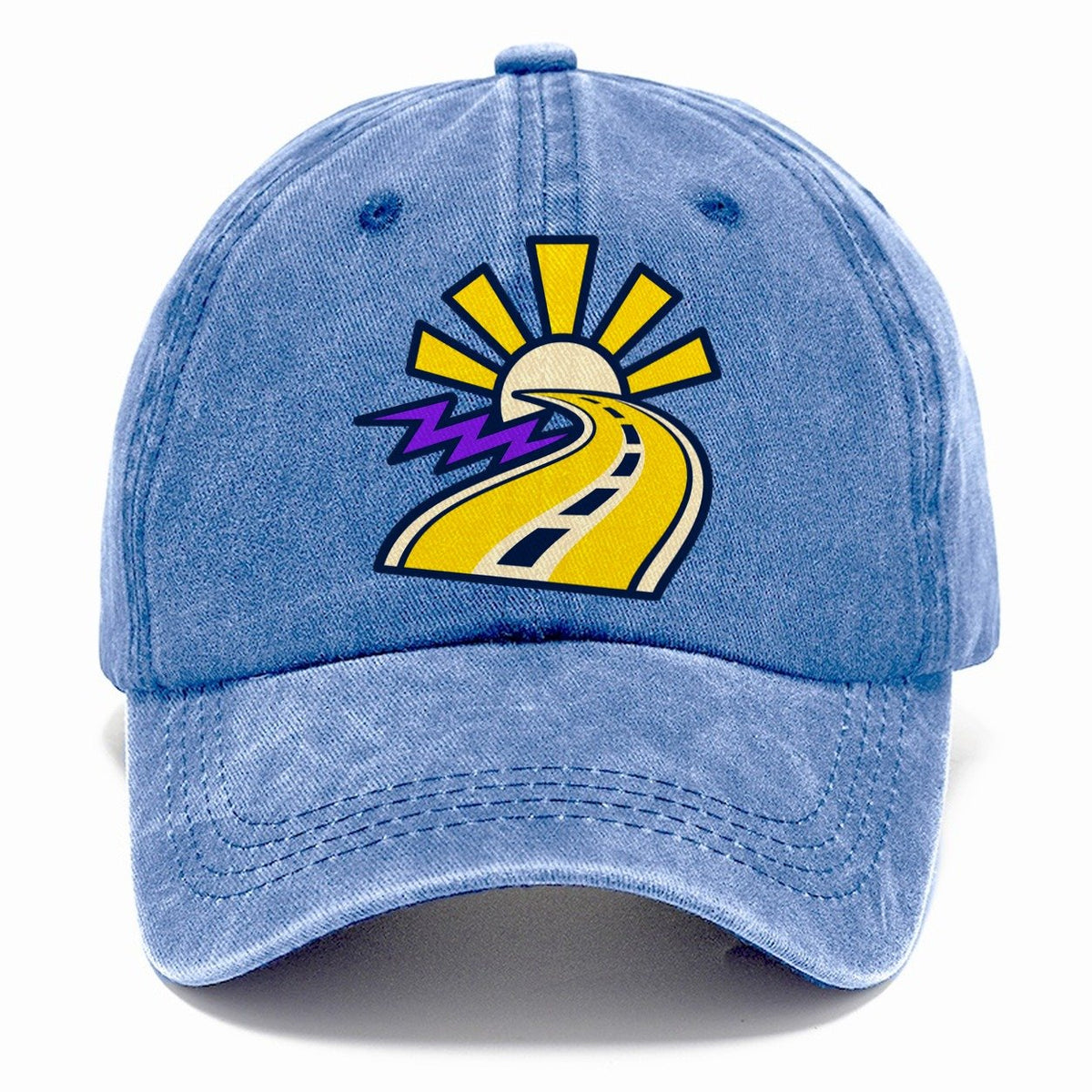Road To Sunburst 90S Running Clubs Classic Cap – Summer Sky