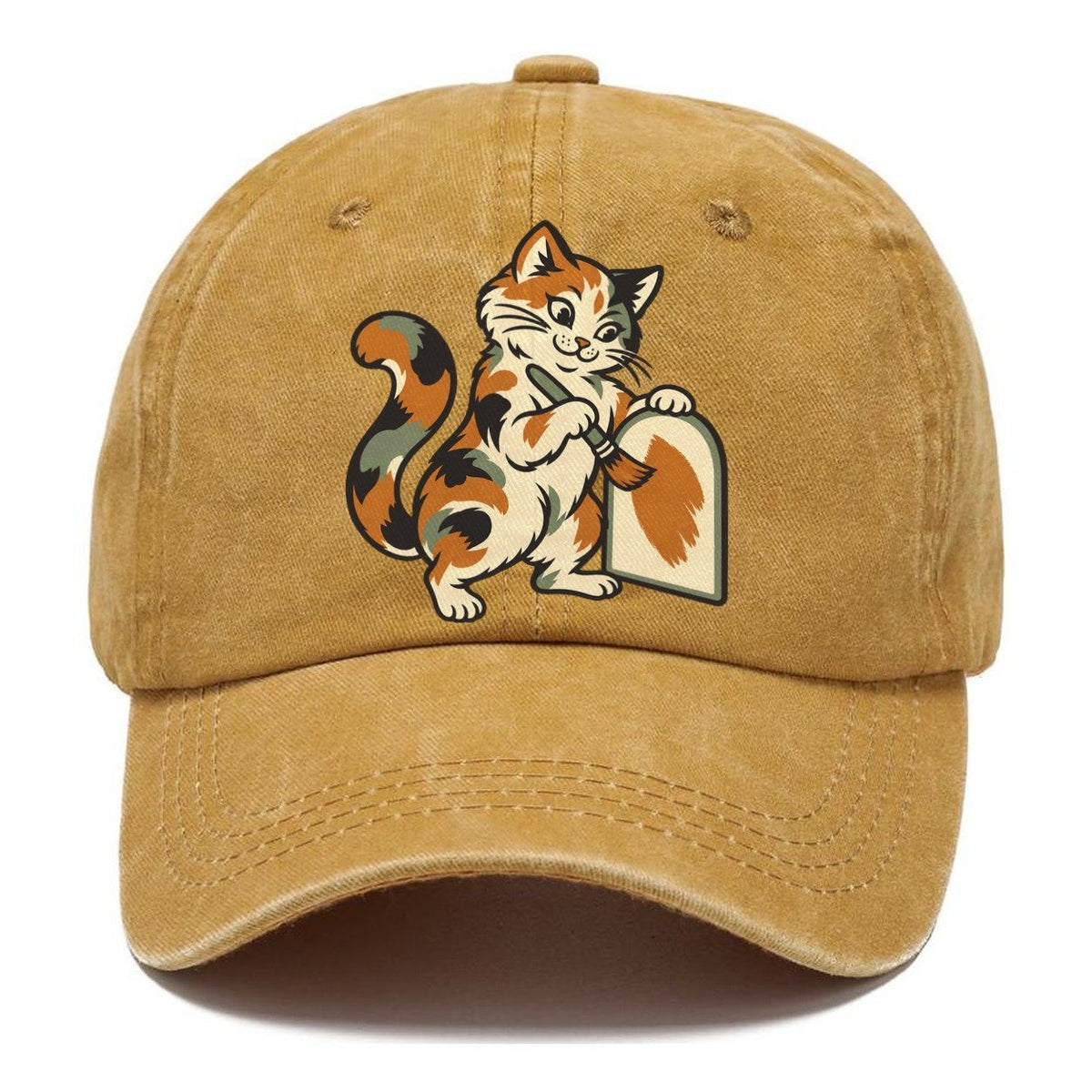 Calico Cat Painter Sundown Familiars Classic Cap – Golden Harvest