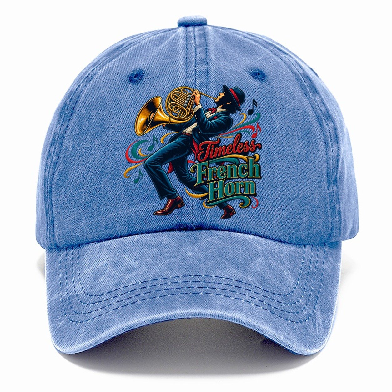 Timeless French Horn Music Instruments Classic Cap – Summer Sky