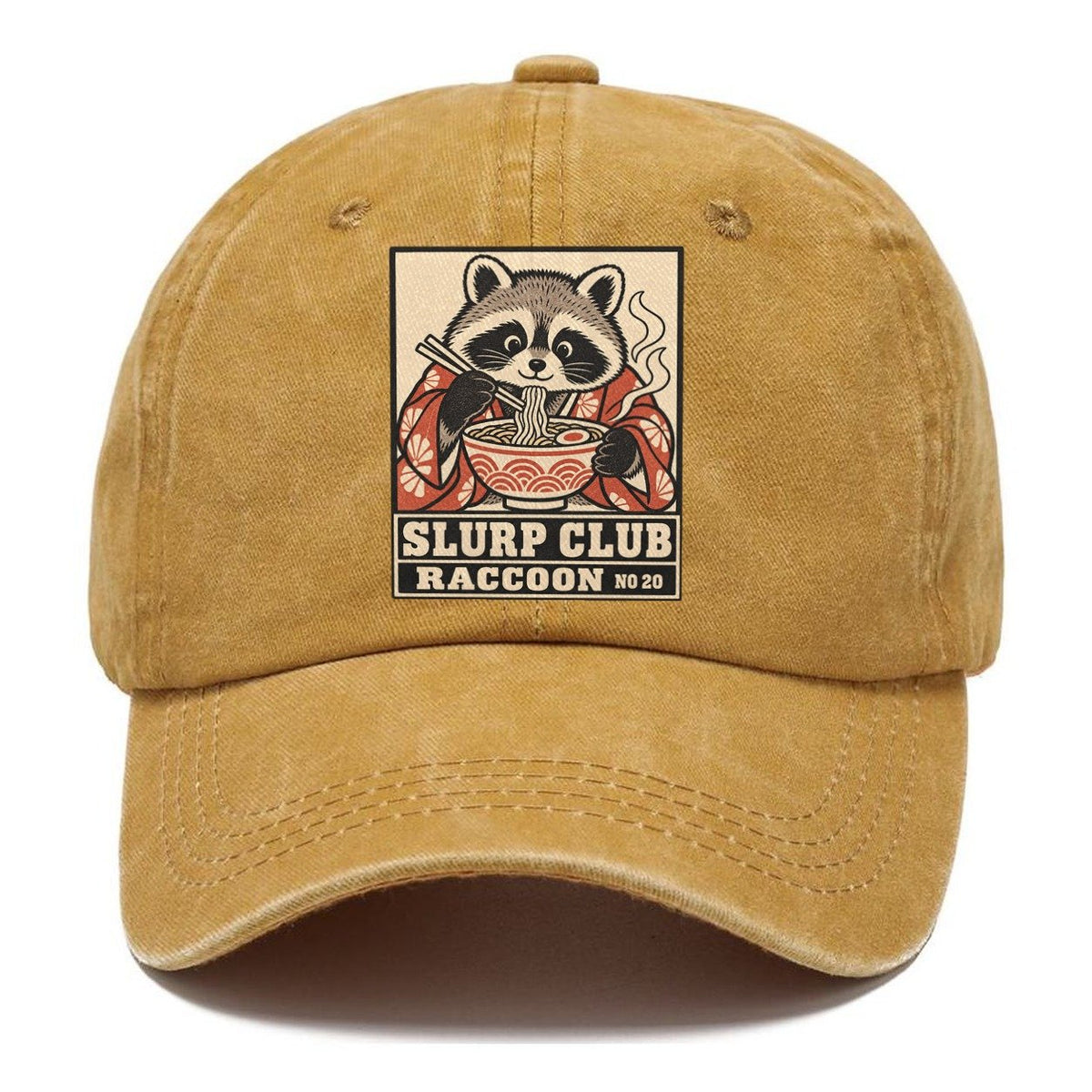 Raccoon Stolen Slurp Club Classic Cap – Golden Harvest
