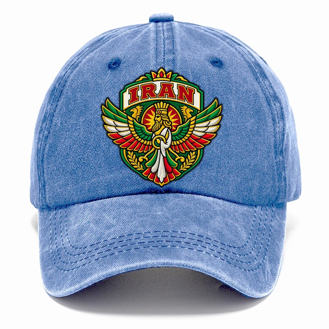 Iran Retro Badge Country Logos Classic Cap – Summer Sky