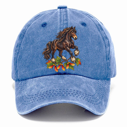 Canadian Horse And Sugar Maple Samaras Canada Cultural Icons Classic Cap – Summer Sky