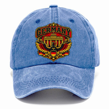 Germany Retro Badge Country Logos Classic Cap – Summer Sky