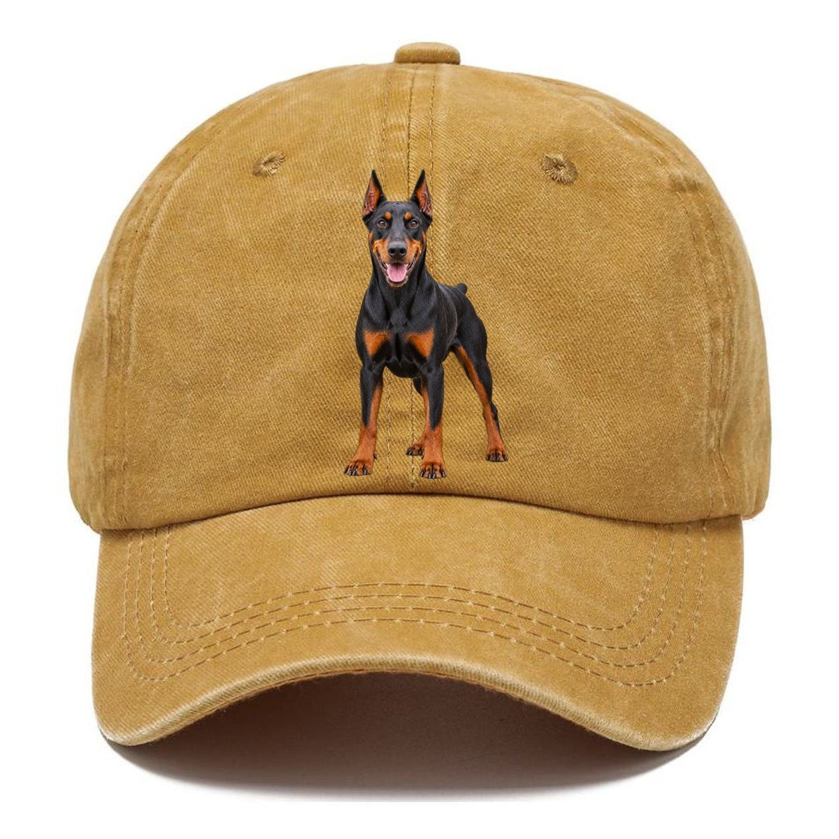 Doberman Pinscher Standing Top Breeds Classic Cap – Golden Harvest