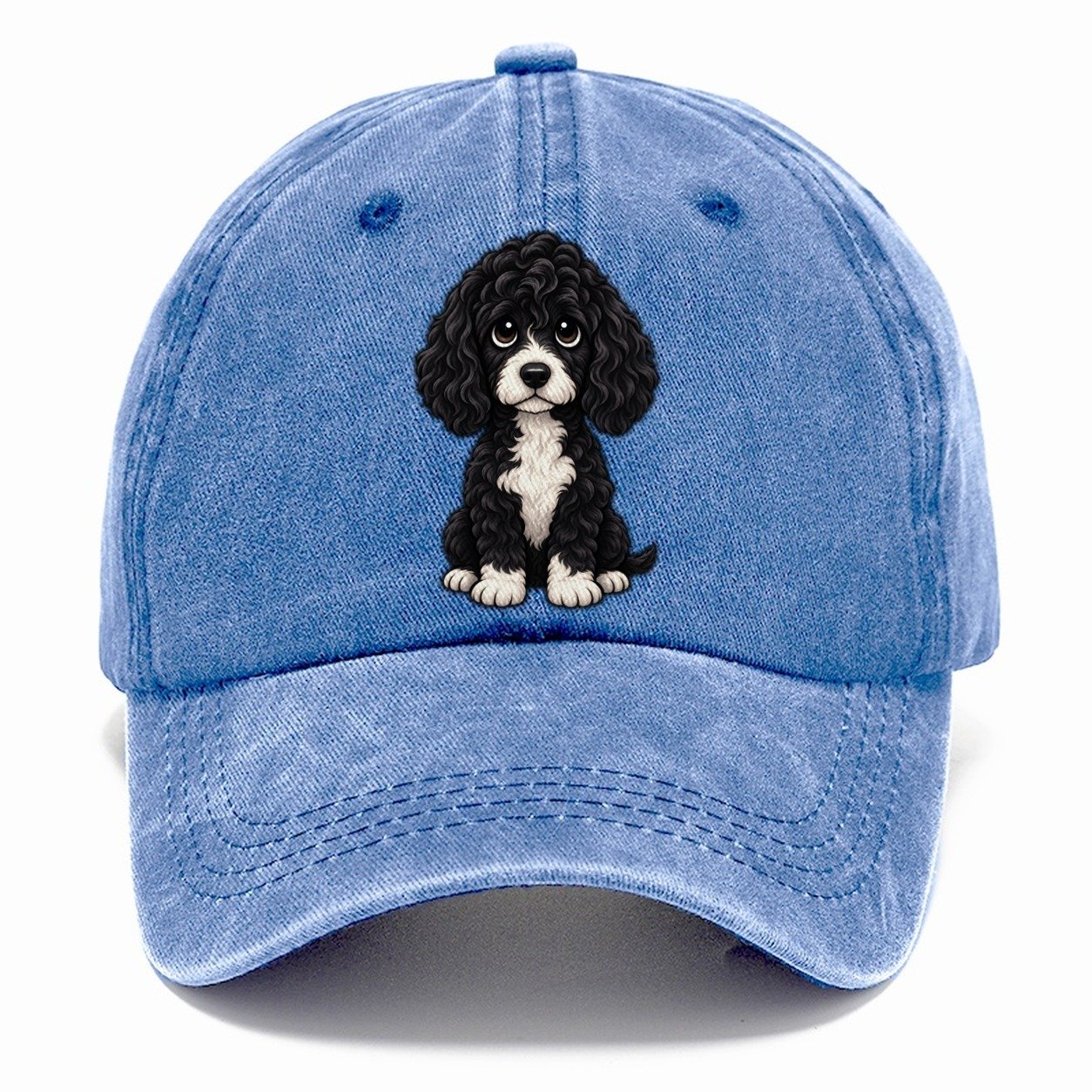 Portuguese Water Dog Sitting Sweetheart Classic Cap – Summer Sky