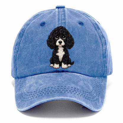 Portuguese Water Dog Sitting Sweetheart Classic Cap – Summer Sky