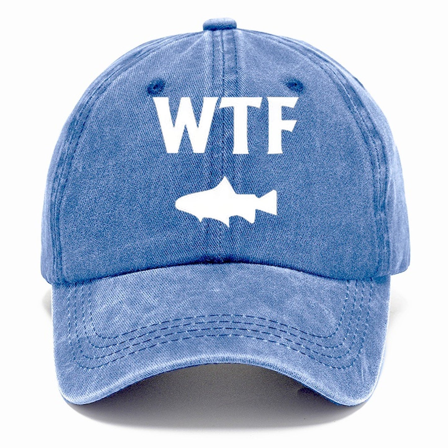 Wtf Wheres The Fish Classic Cap – Summer Sky