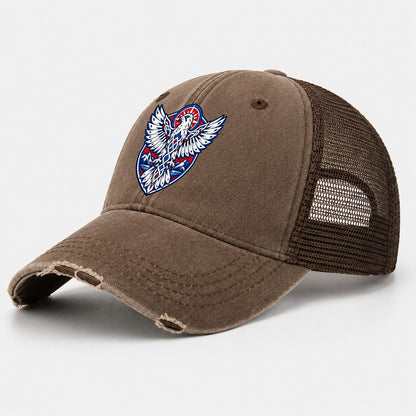 Iceland Minimal Emblem Country Logos Washed Trucker Hat – Coffee
