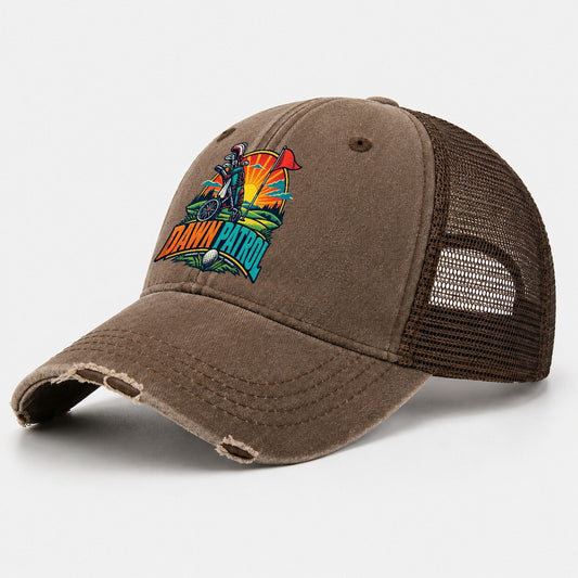 Dawn Patrol Golf Life Washed Trucker Hat – Coffee