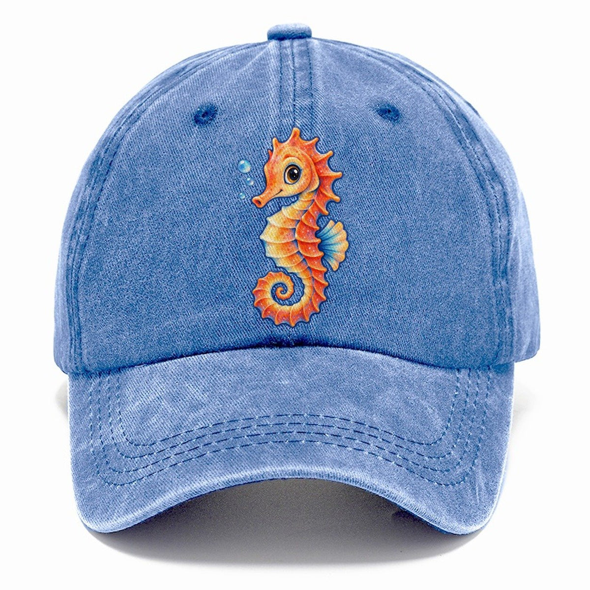 Seahorse Tail Spiral Sea Sprite Classic Cap – Summer Sky
