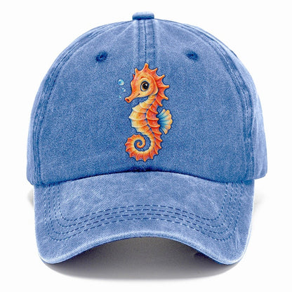 Seahorse Tail Spiral Sea Sprite Classic Cap – Summer Sky