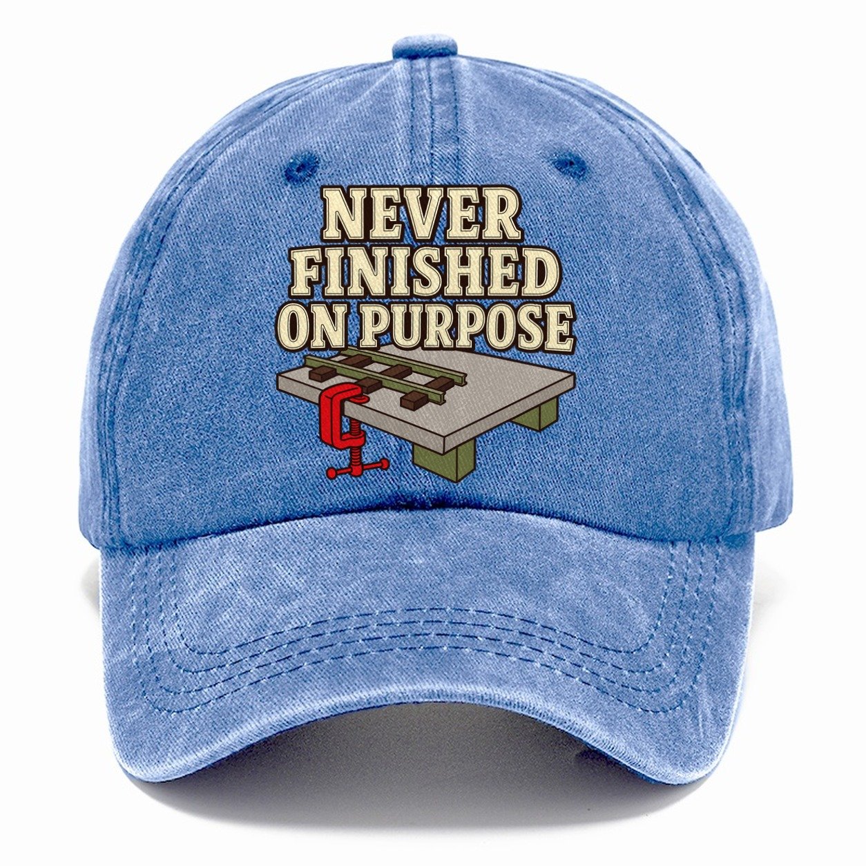 Never Finished On Purpose Model Railways Classic Cap – Summer Sky