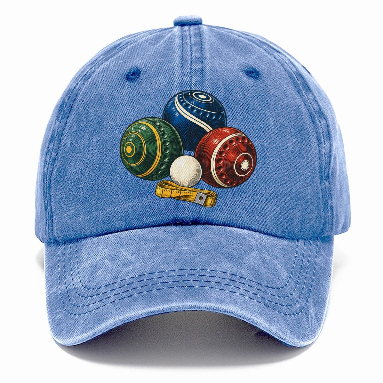 Lawn Bowls And White Jack Australia Cultural Icons Classic Cap – Summer Sky