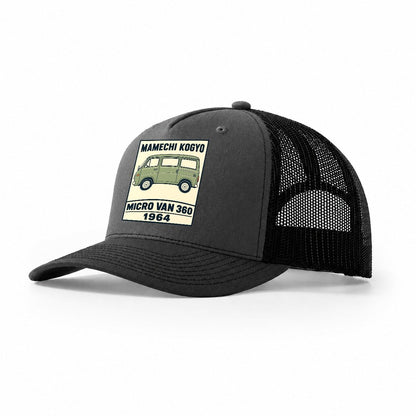 Mamechi Van Showa Speed Plates Trucker Hat – Dark Grey Black