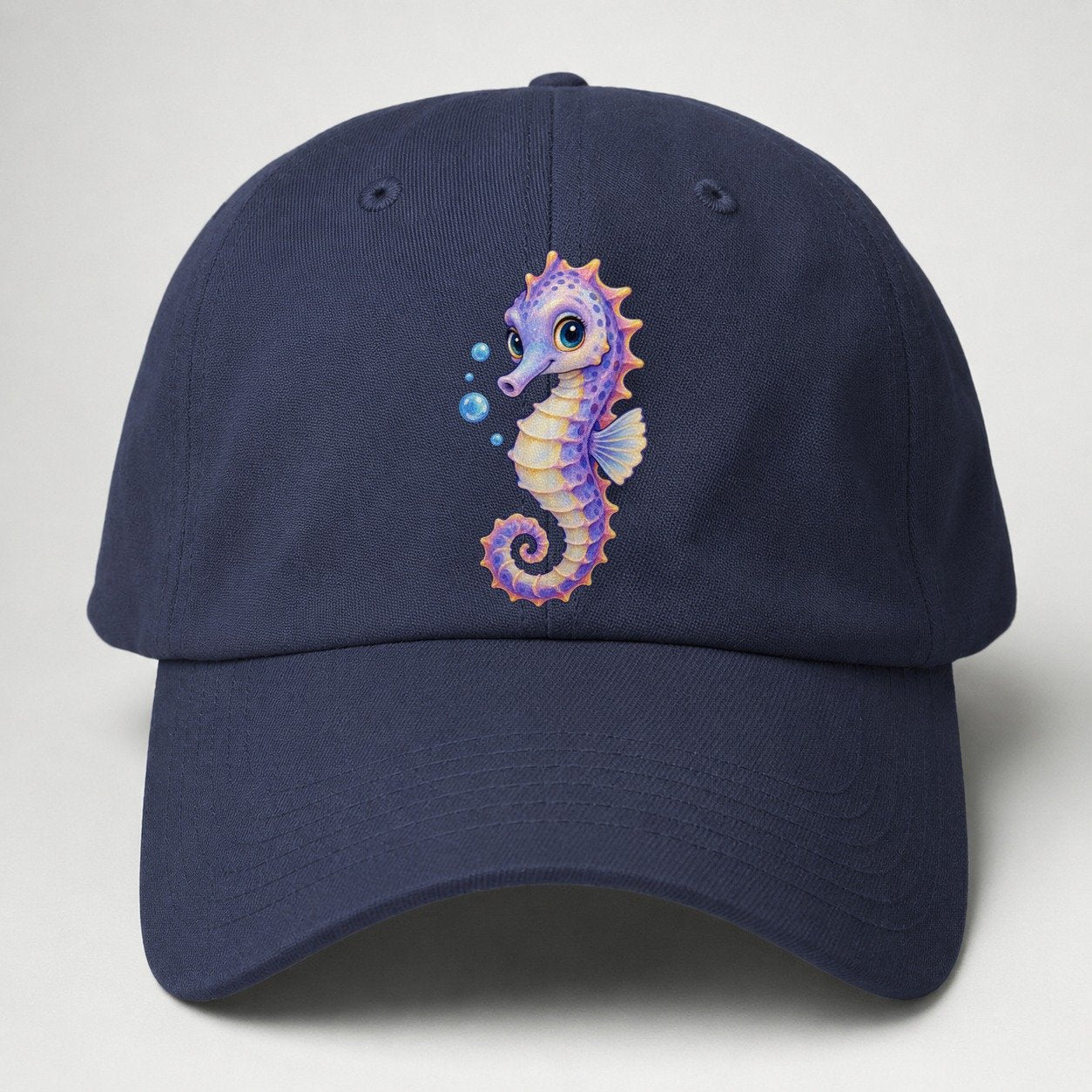 Seahorse Three Quarter Drift Sea Sprite Baseball Cap – Twilight Navy