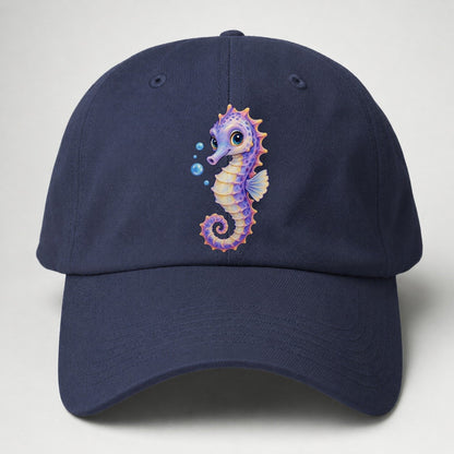 Seahorse Three Quarter Drift Sea Sprite Baseball Cap – Twilight Navy