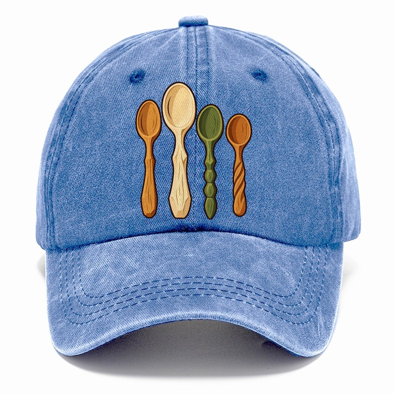 Carved Spoon Collection Woodworking Classic Cap – Summer Sky