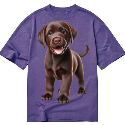 Chocolate Labrador Classic T-shirt – Purple