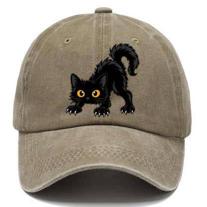 Bombay Arched Back Peeking Cats Classic Cap – Warm Sand