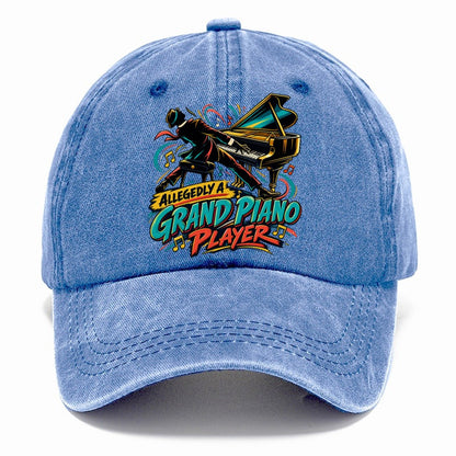 Allegedly A Grand Piano Player Music Instruments Classic Cap – Summer Sky