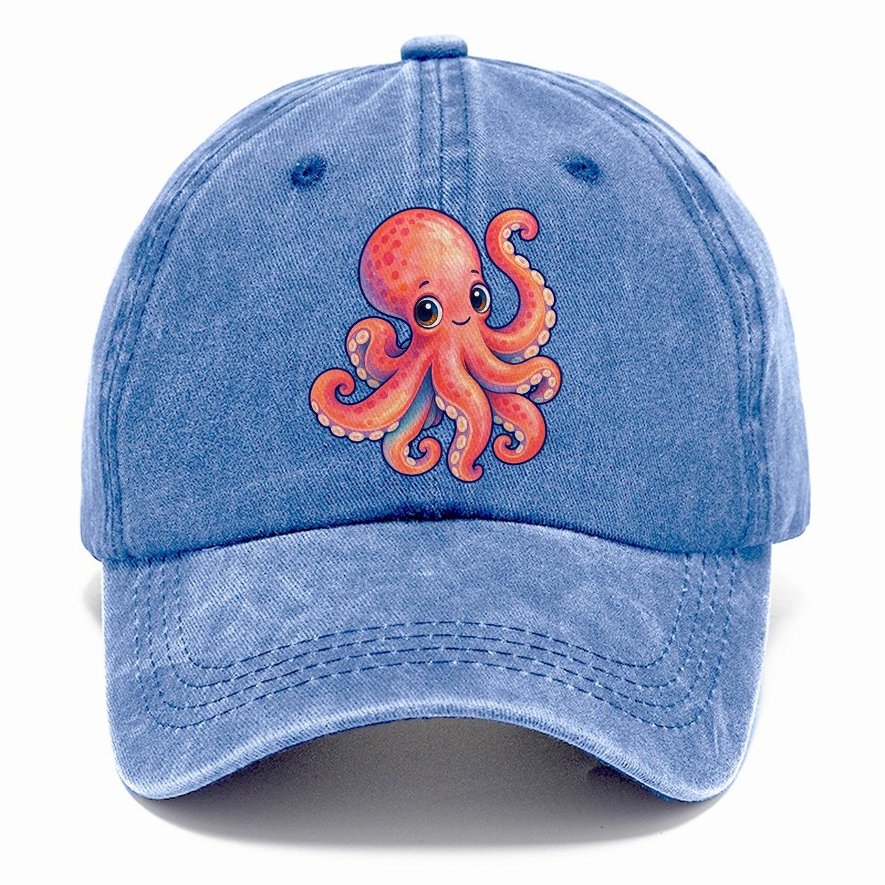 Octopus Tucked Curl Sea Sprite Classic Cap – Summer Sky