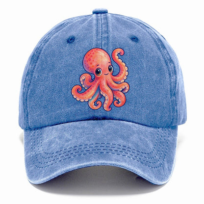 Octopus Tucked Curl Sea Sprite Classic Cap – Summer Sky