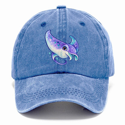 Manta Ray Barrel Turn Sea Sprite Classic Cap – Summer Sky