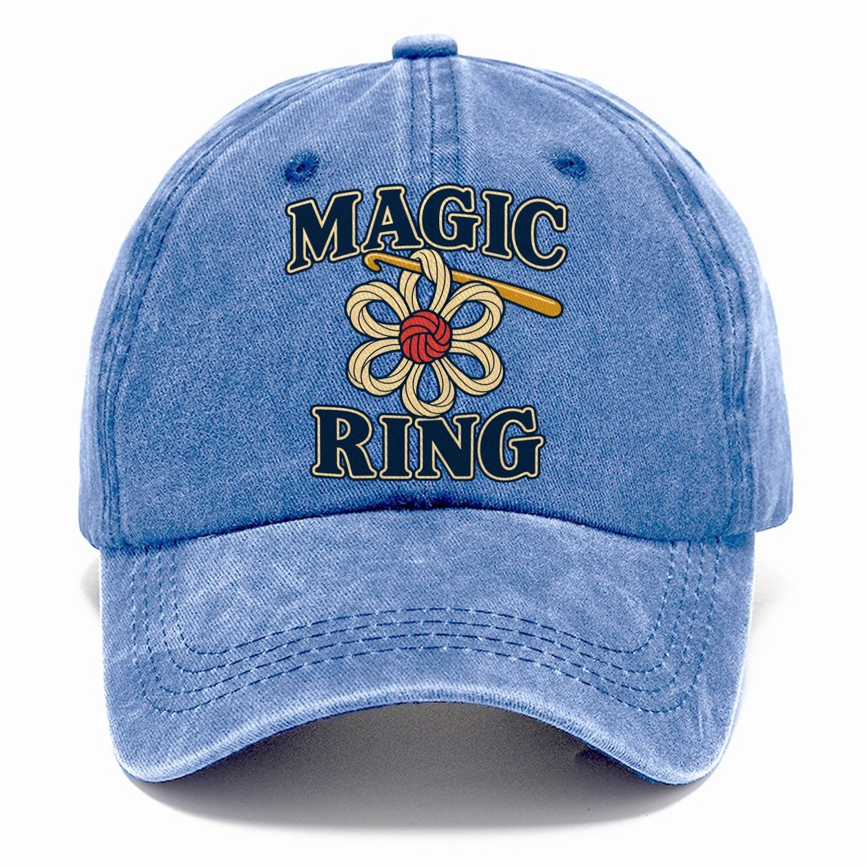Magic Ring Yarn Crafts Classic Cap – Summer Sky