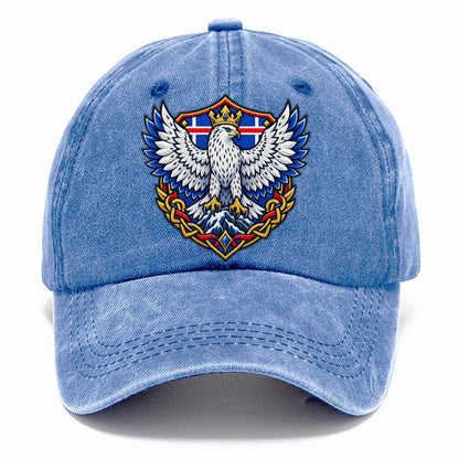 Iceland Heraldic Crest Country Logos Classic Cap – Summer Sky