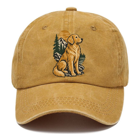 Golden Retriever Mountain Lake Classic Cap – Golden Harvest