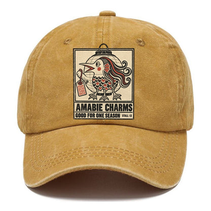Amabie Charms Yokai Night Market Classic Cap – Golden Harvest