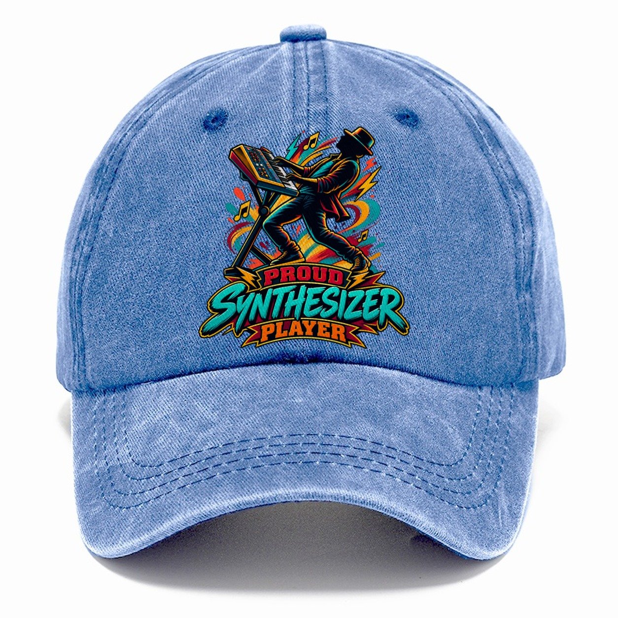 Proud Synthesizer Player Music Instruments Classic Cap – Summer Sky