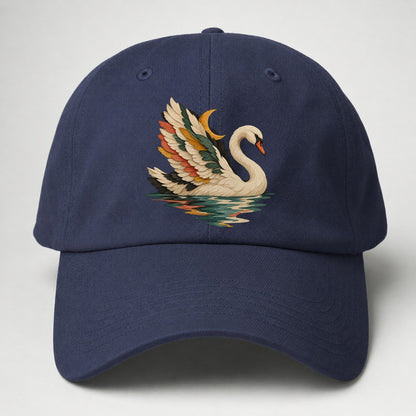 Swan Moon Reflection Gentle Wild Baseball Cap – Twilight Navy