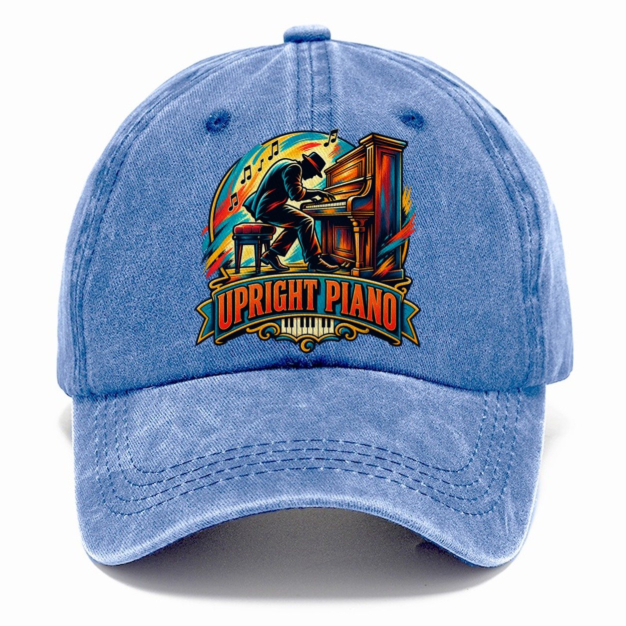 Upright Piano Crest Music Instruments Classic Cap – Summer Sky