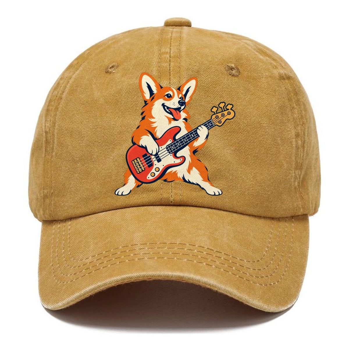 Corgi Bass Player Sundown Familiars Classic Cap – Golden Harvest
