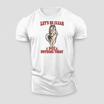Alaskan Malamute Dog Declarations Cotton T-Shirt – White