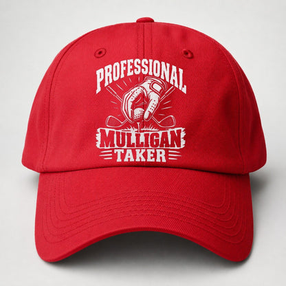 Professional Mulligan Taker Golf Life Baseball Cap – Red