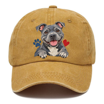 Cut-Paper Staffy Blue Velvet Companions Classic Cap – Golden Harvest