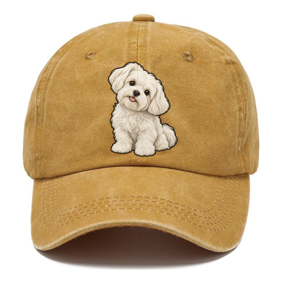 Maltese Head Tilt Fan Favorites Classic Cap – Golden Harvest